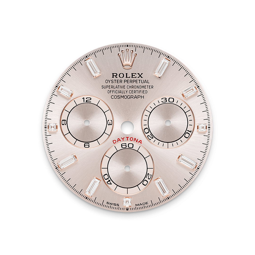 Rolex Cosmograph Daytona in Oro Everose 18 ct, anse con diamanti, M126595TBR-0001 - Verga 1947