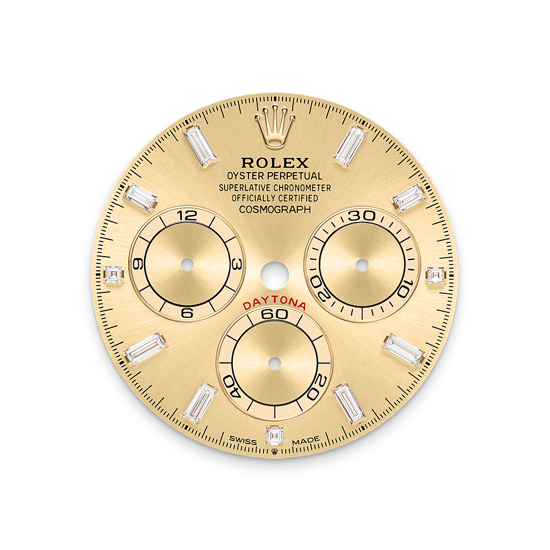 Rolex Cosmograph Daytona in Oro giallo 18 ct, anse con diamanti, M126598TBR-0001 - Verga 1947