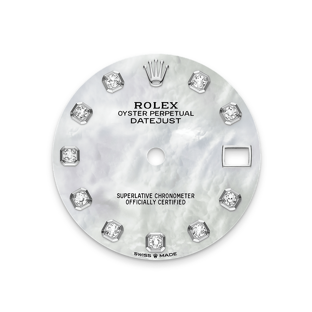 Rolex Datejust in Rolesor bianco (combinazione di acciaio Oystersteel e oro bianco), M278384RBR-0008 - Verga 1947