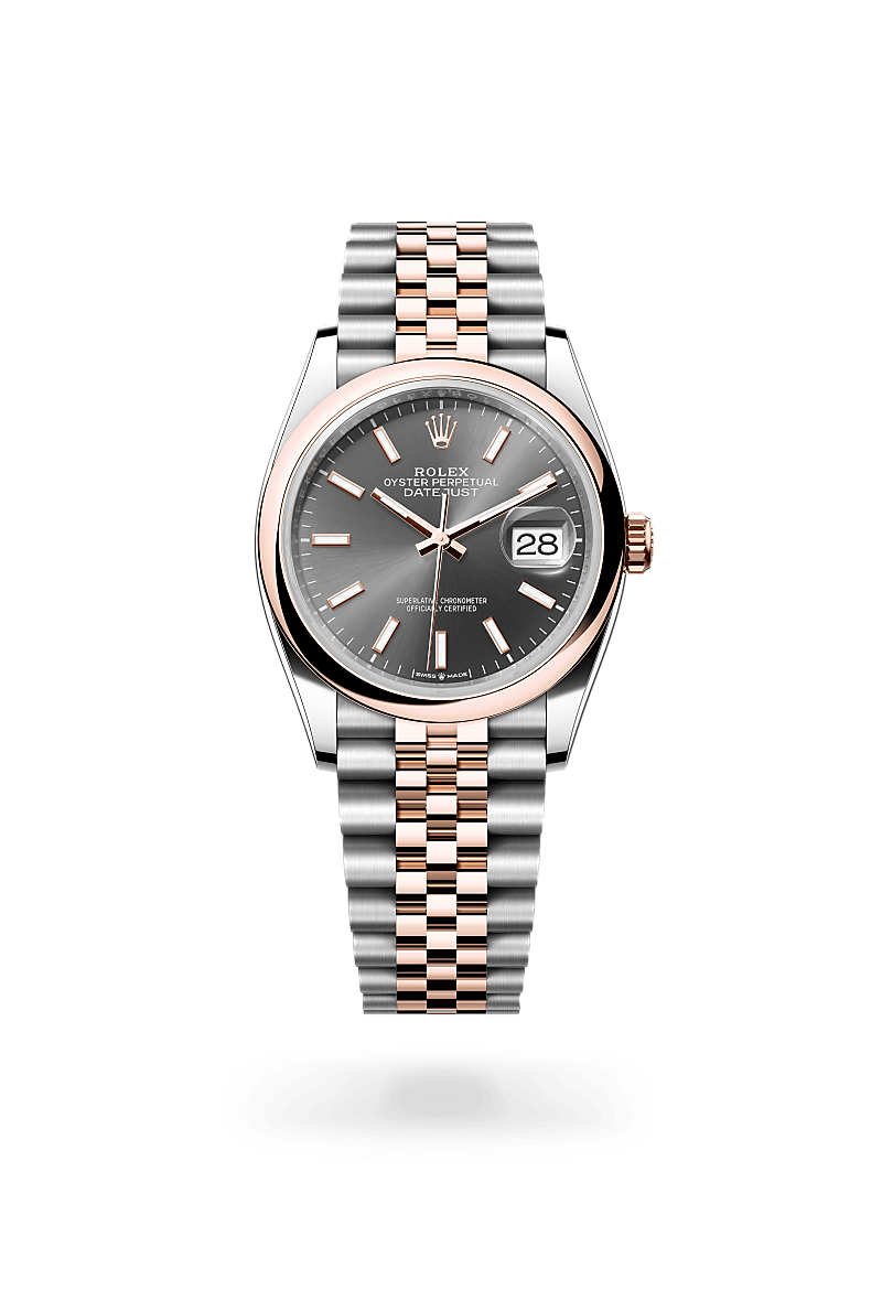 Rolex Datejust in Rolesor Everose (combinazione di acciaio Oystersteel e oro Everose), M126201-0013 - Verga 1947