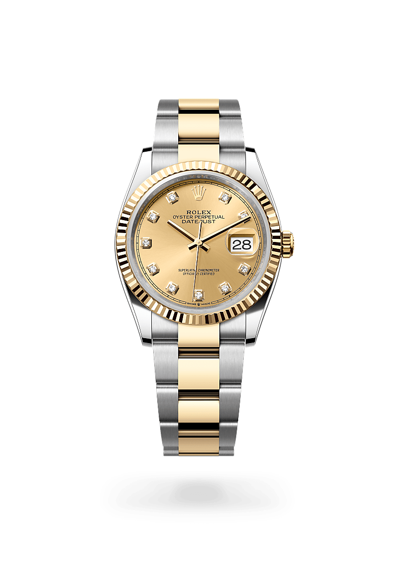 Rolex Datejust in Rolesor giallo (combinazione di acciaio Oystersteel e oro giallo), M126233-0018 - Verga 1947