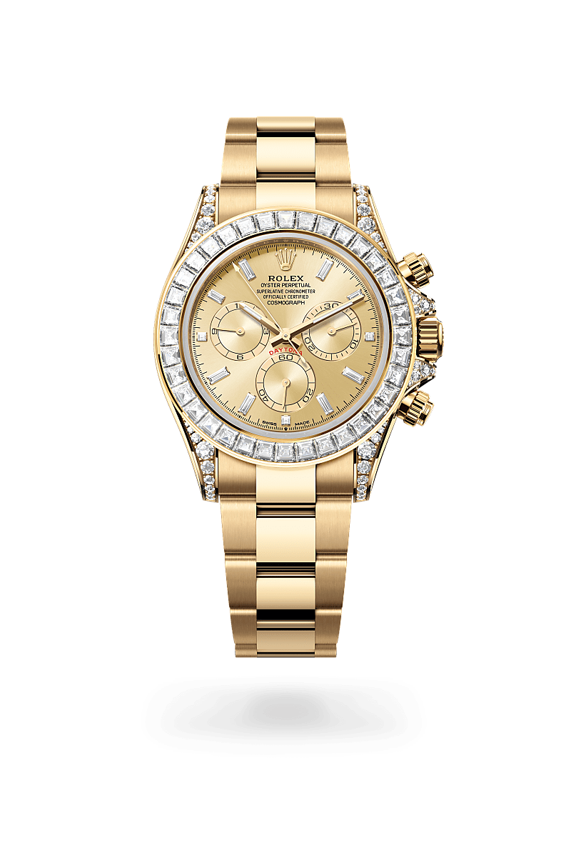 Rolex Cosmograph Daytona in Oro giallo 18 ct, anse con diamanti, M126598TBR-0001 - Verga 1947