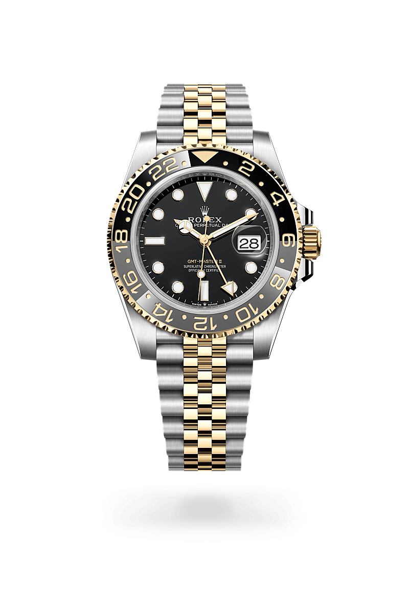 Rolex GMT-Master II in Rolesor giallo (combinazione di acciaio Oystersteel e oro giallo), M126713GRNR-0001 - Verga 1947