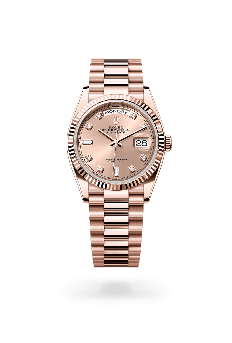 Rolex Day-Date in Oro Everose 18 ct, M128235-0009 - Verga 1947