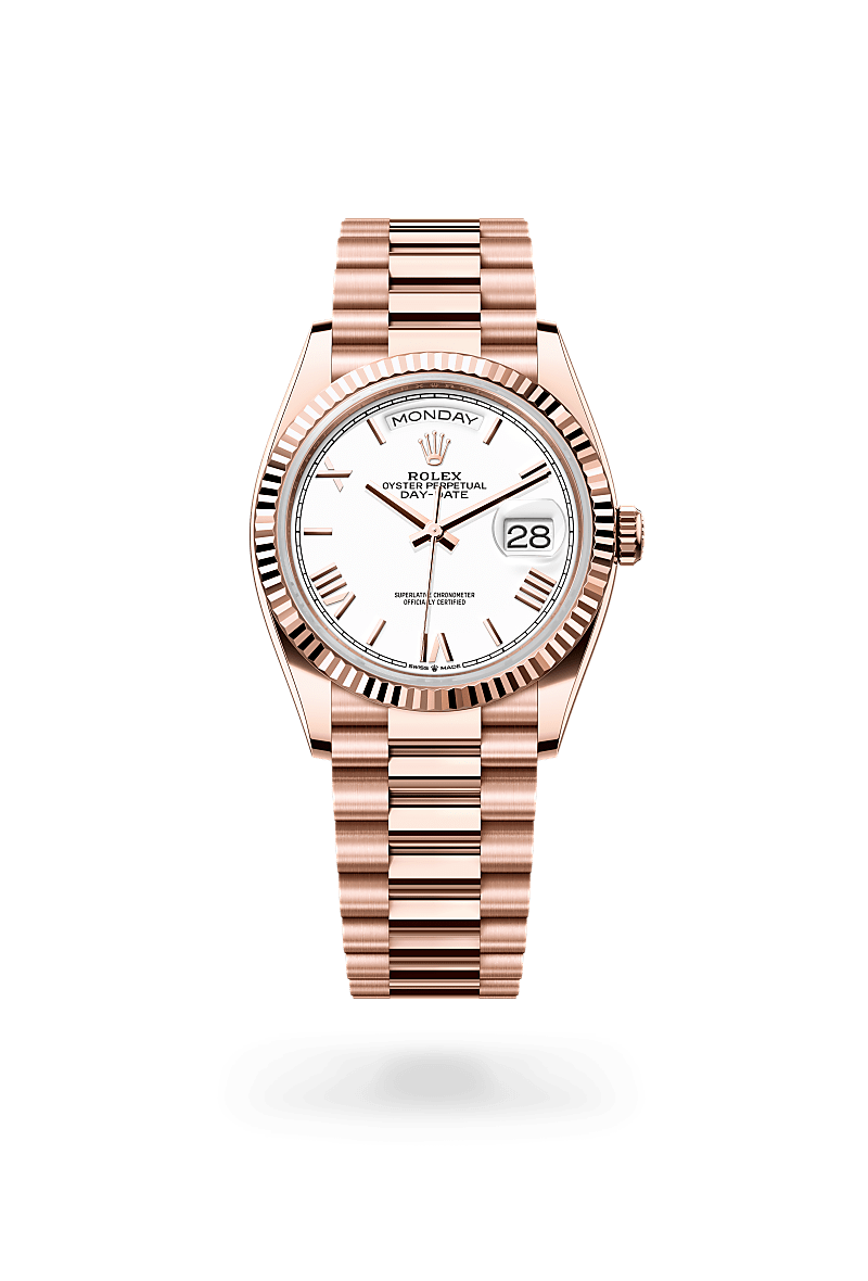 Rolex Day-Date in Oro Everose 18 ct, M128235-0070 - Verga 1947