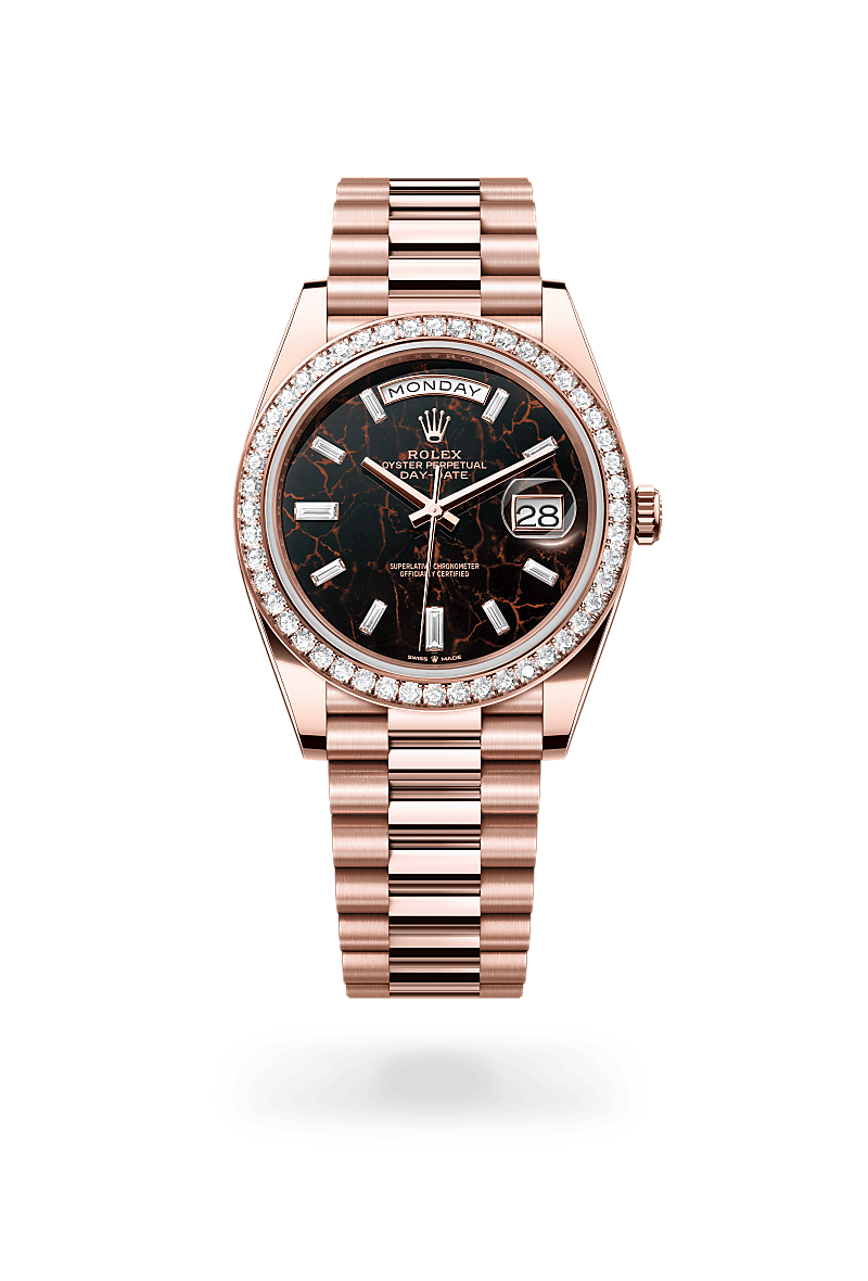 Rolex Day-Date in Oro Everose 18 ct, M228345RBR-0016 - Verga 1947