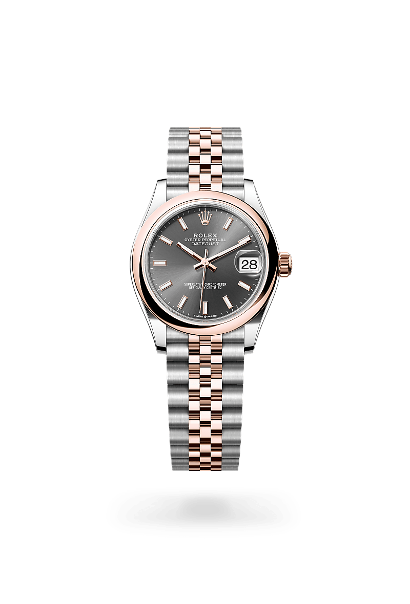 Rolex Datejust in Rolesor Everose (combinazione di acciaio Oystersteel e oro Everose), M278241-0018 - Verga 1947