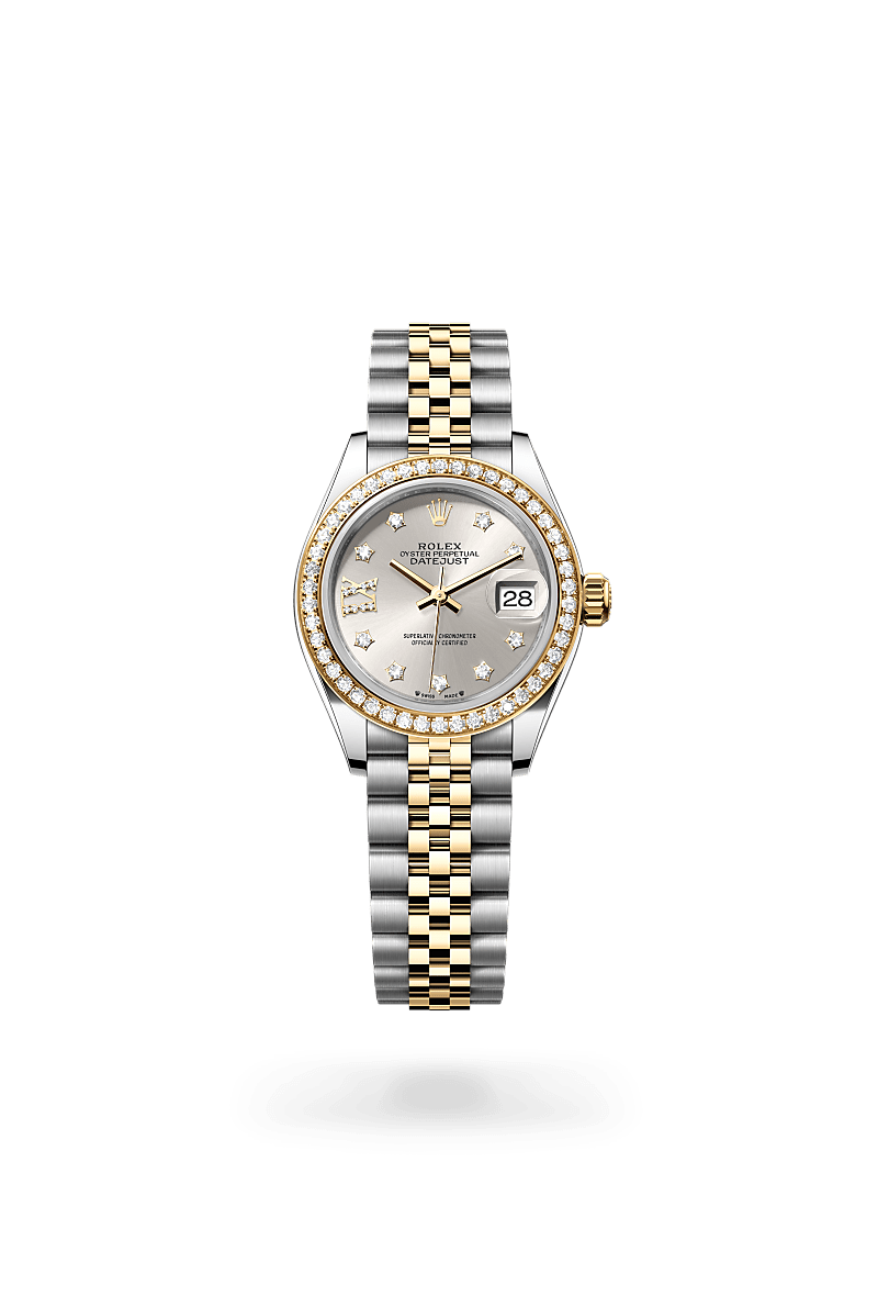 Rolex Lady-Datejust in Rolesor giallo (combinazione di acciaio Oystersteel e oro giallo), M279383RBR-0003 - Verga 1947