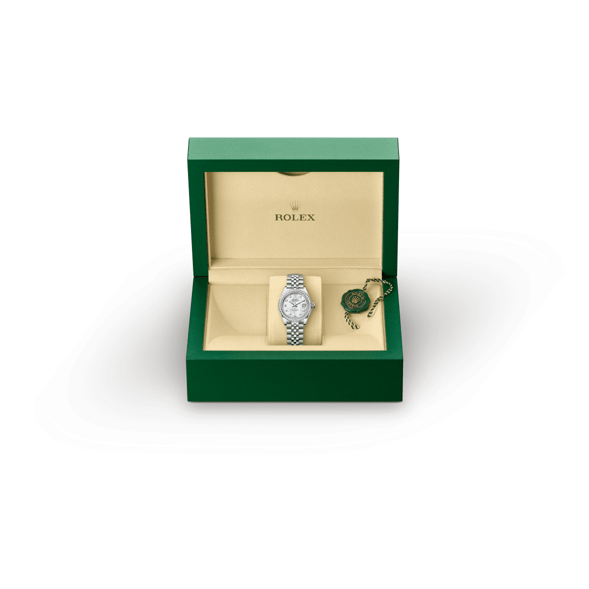 Rolex Lady-Datejust in Rolesor bianco (combinazione di acciaio Oystersteel e oro bianco), M279384RBR-0011 - Verga 1947